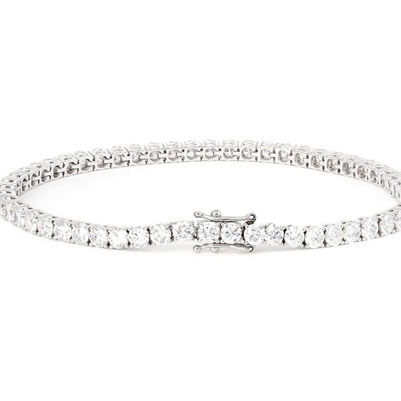 14k 8ct Tennis Bracelet - Picture 4 of 10